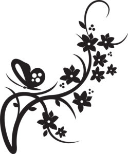 floral scrollwork